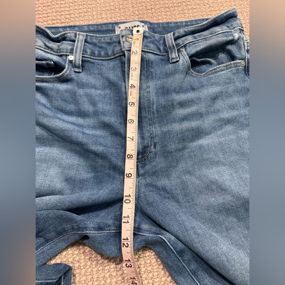 Paige Anessa Wide Leg Jean in Flamenco Distressed 30 - Picture 5 of 12